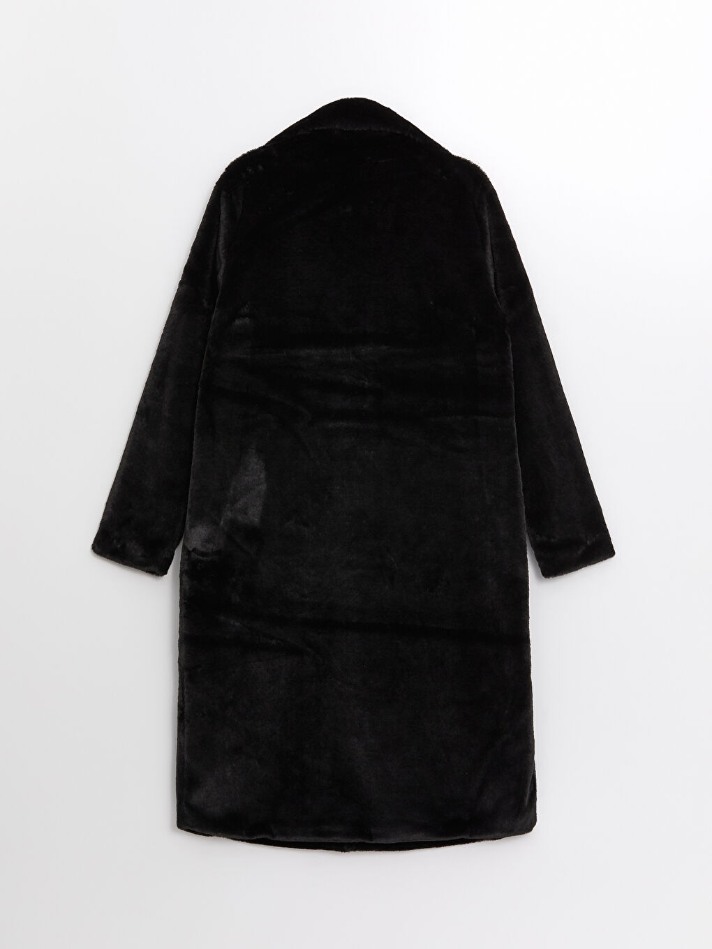 LC Waikiki Women's Jacket Neck Plain Plush Overcoat -W43550Z8-CVL