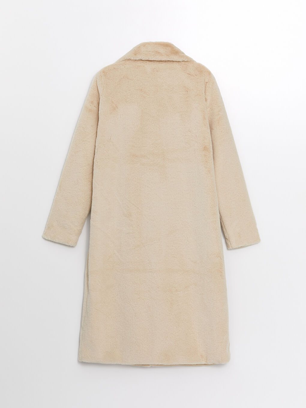 LC Waikiki Women's Jacket Neck Plain Plush Overcoat -W43550Z8-FF7