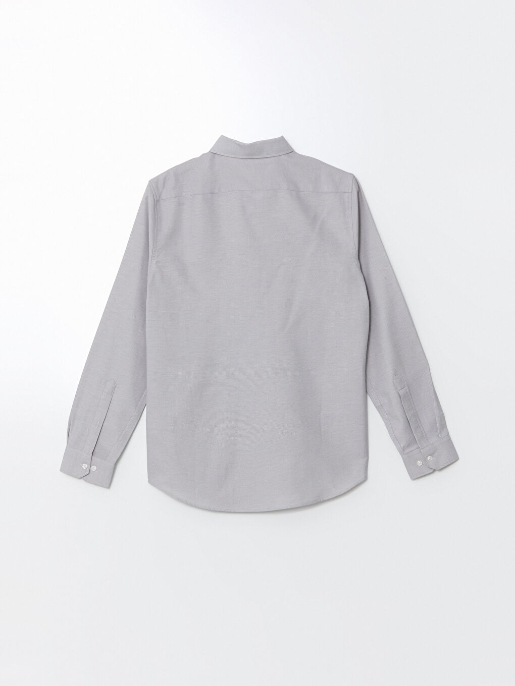 Slim Fit Long Sleeve Dobby Men's Shirt-5