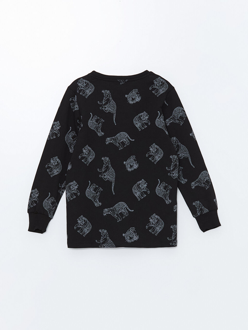LCW Kids Crew Neck Printed Long Sleeve Boys' Pyjama Set -W43642Z4-LQ9
