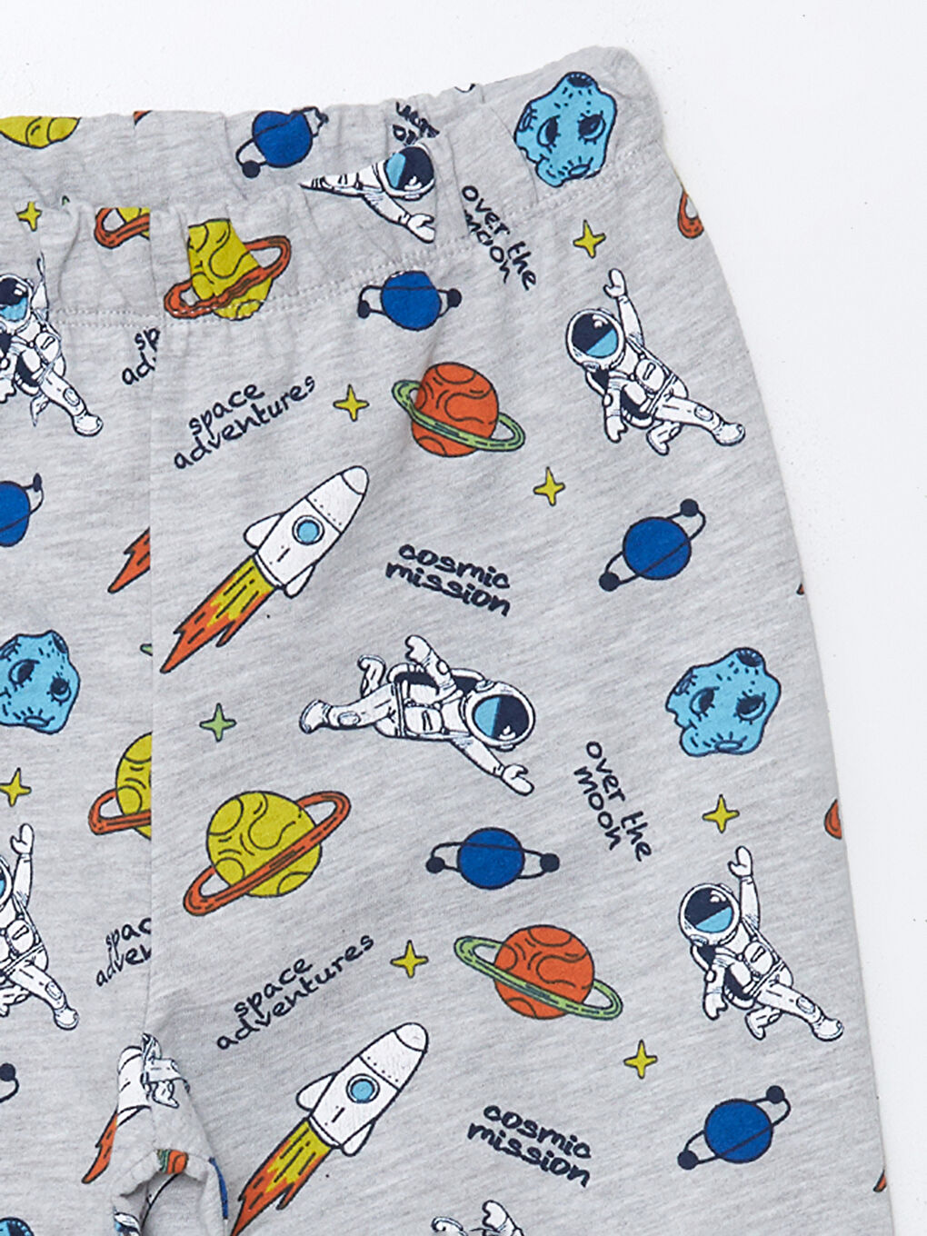 Gri Beli Lastikli Erkek Çocuk Pijama Alt-1