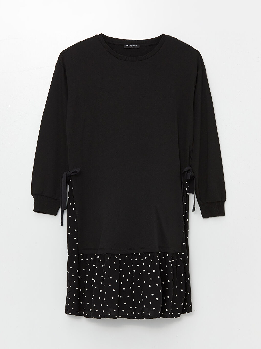 LCW Crew Neck Polka Dot Women's Dress -W43757Z8-CVL