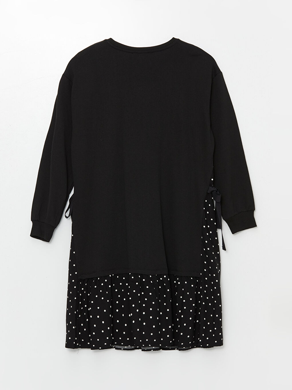 LCW Crew Neck Polka Dot Women's Dress -W43757Z8-CVL