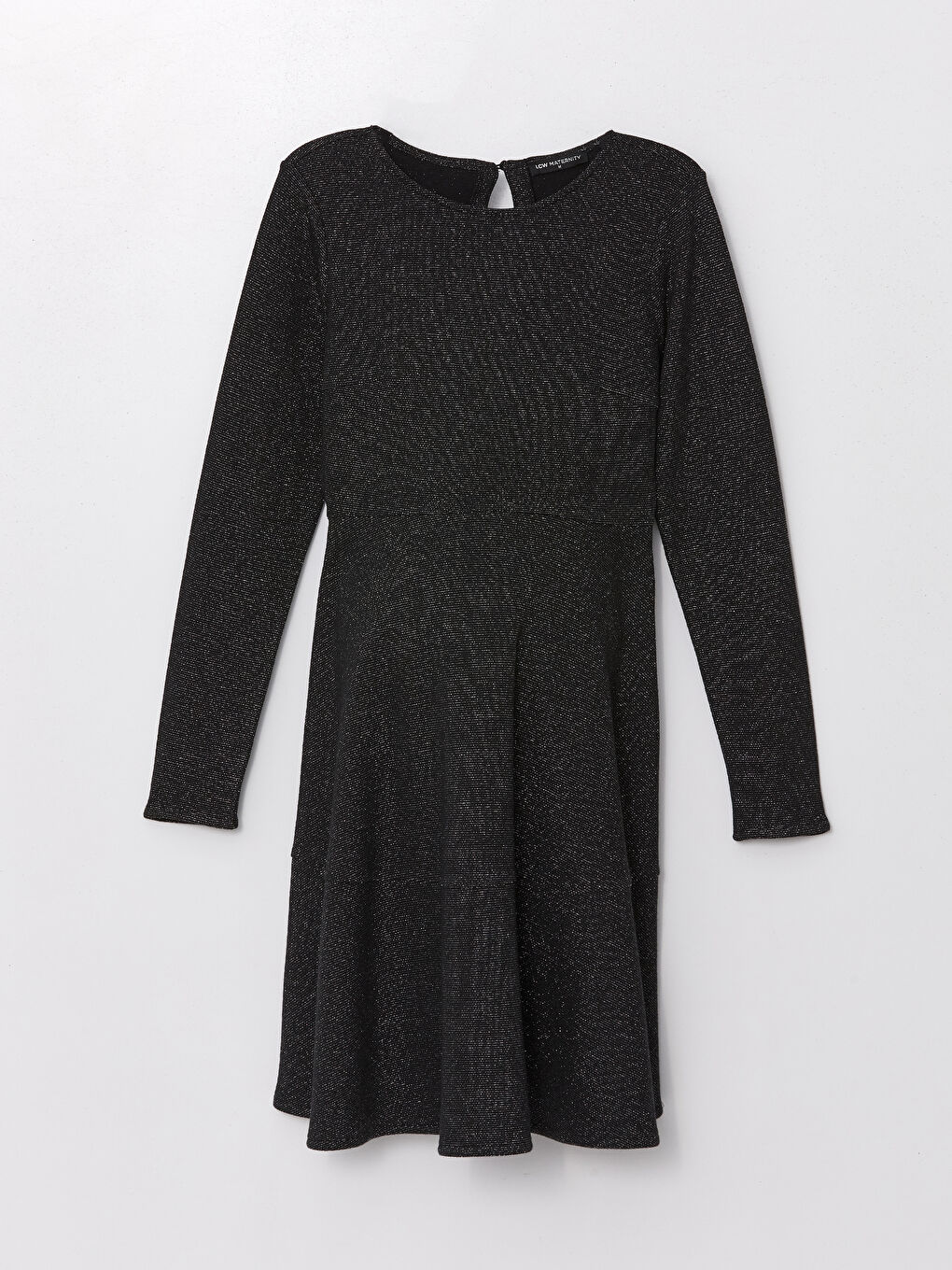 LCWAIKIKI Maternity Robe de maternité à manches longues avec aspect brillant et col rond -W43785Z8-CVL