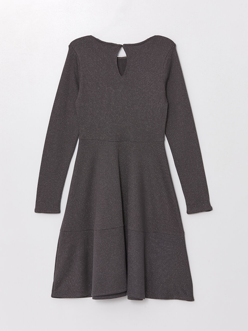 LCWAIKIKI Maternity Crew Neck Shiny Look Long Sleeve Maternity Dress -W43785Z8-VZ8