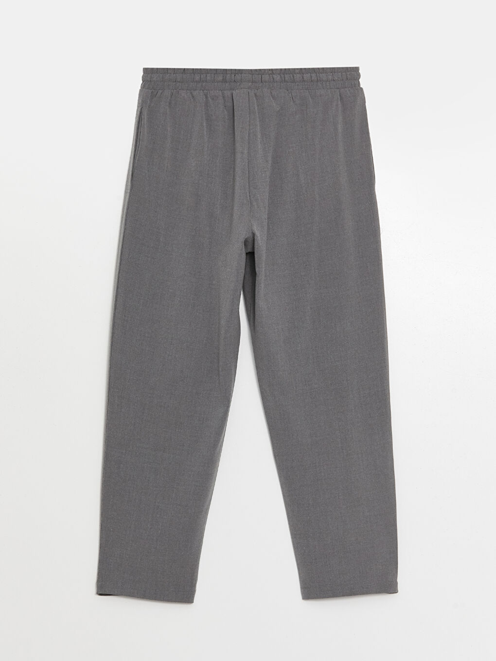 Elastic Waist Carrot Fit Women's Trousers-5