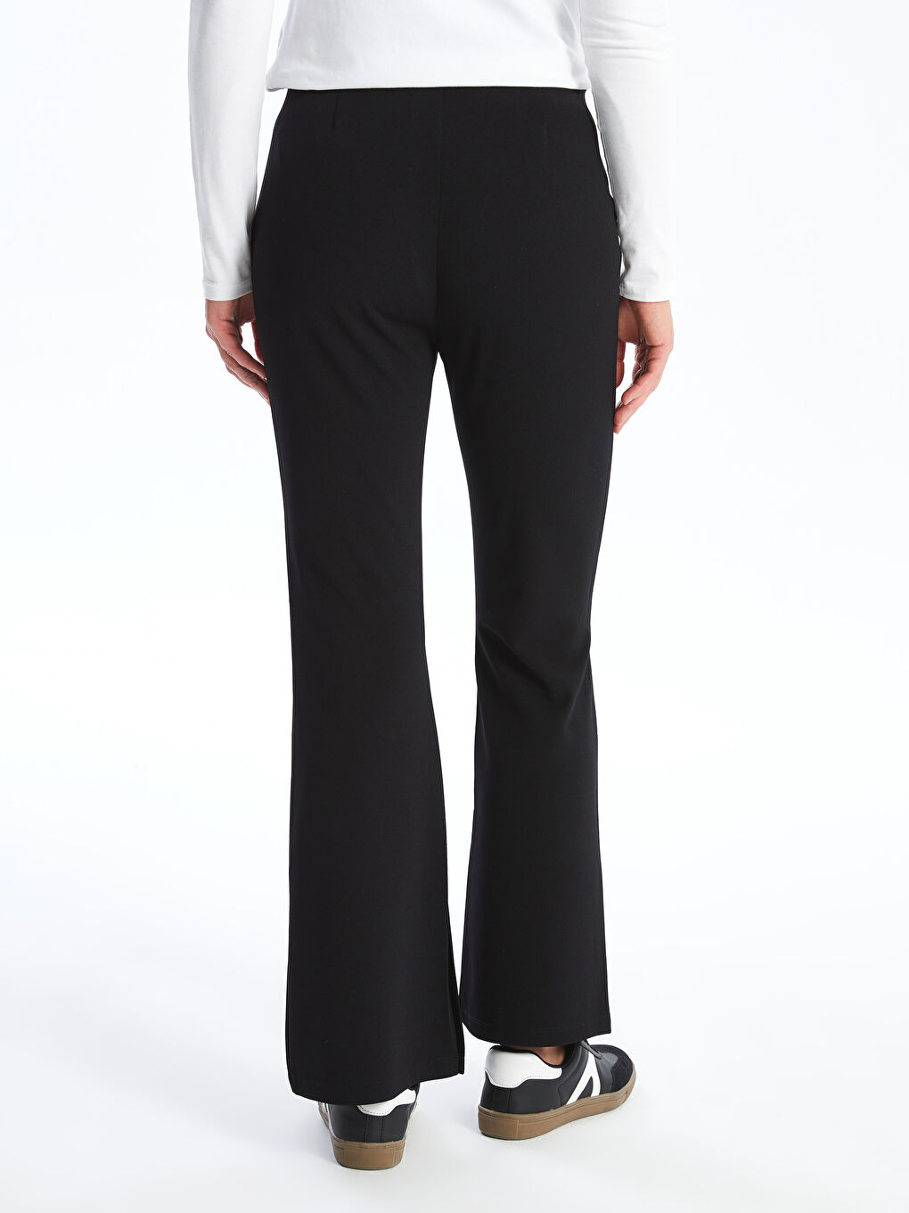 LCW Comfort Elastic Waist Slim Fit Slit Hem Women's Trousers -W43915Z8-CVL