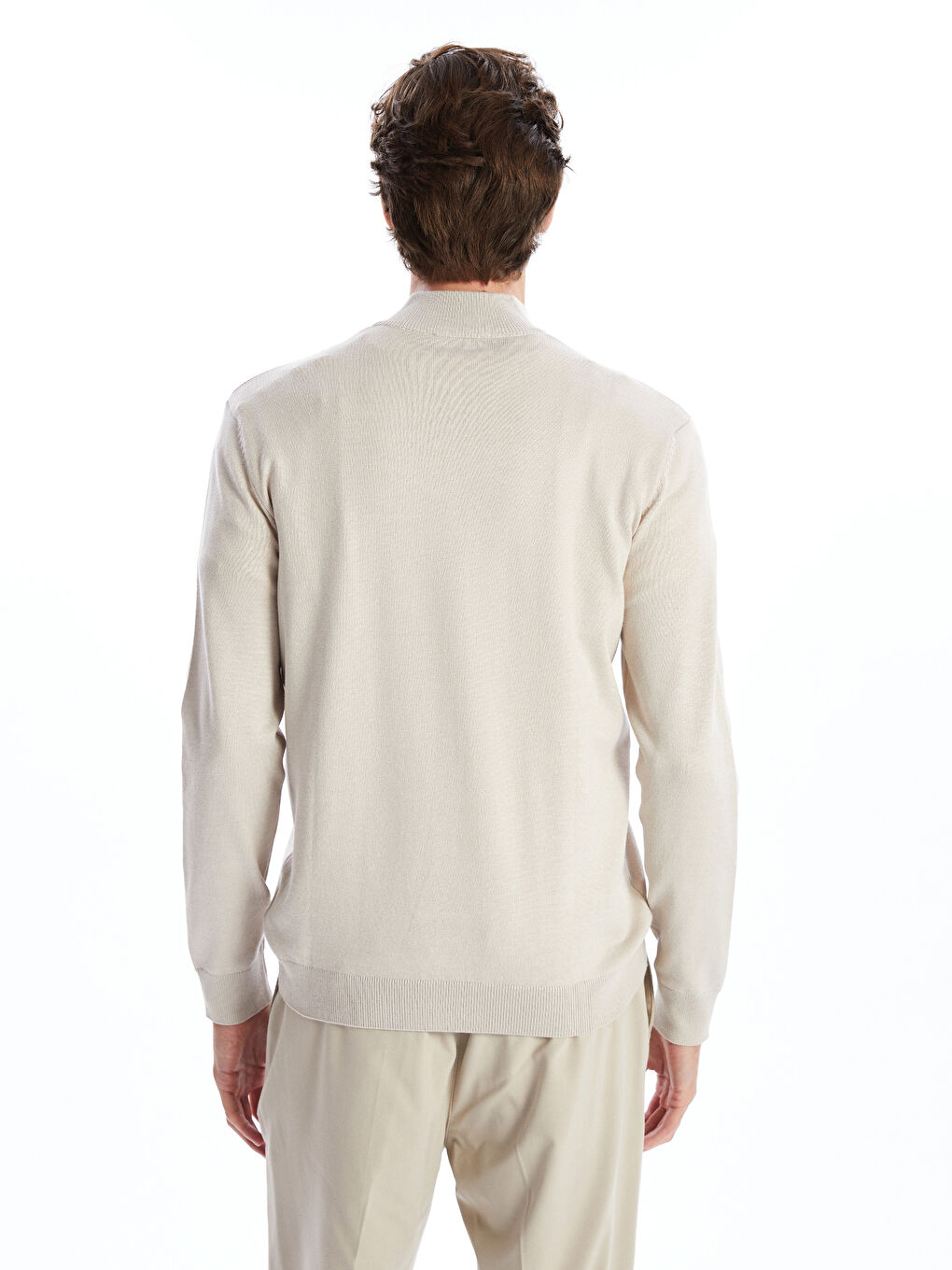 LCW Vision Funnel Neck Long Sleeve Men's Knitwear Sweater -W43917Z8-FWM
