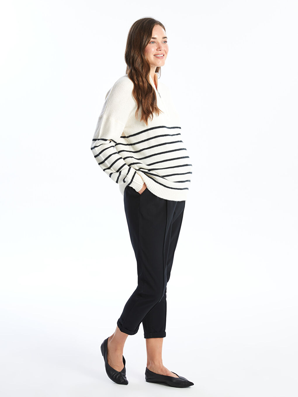 LCWAIKIKI Maternity Pantalone za trudnice sa elastičnim strukom -W43927Z8-CVL