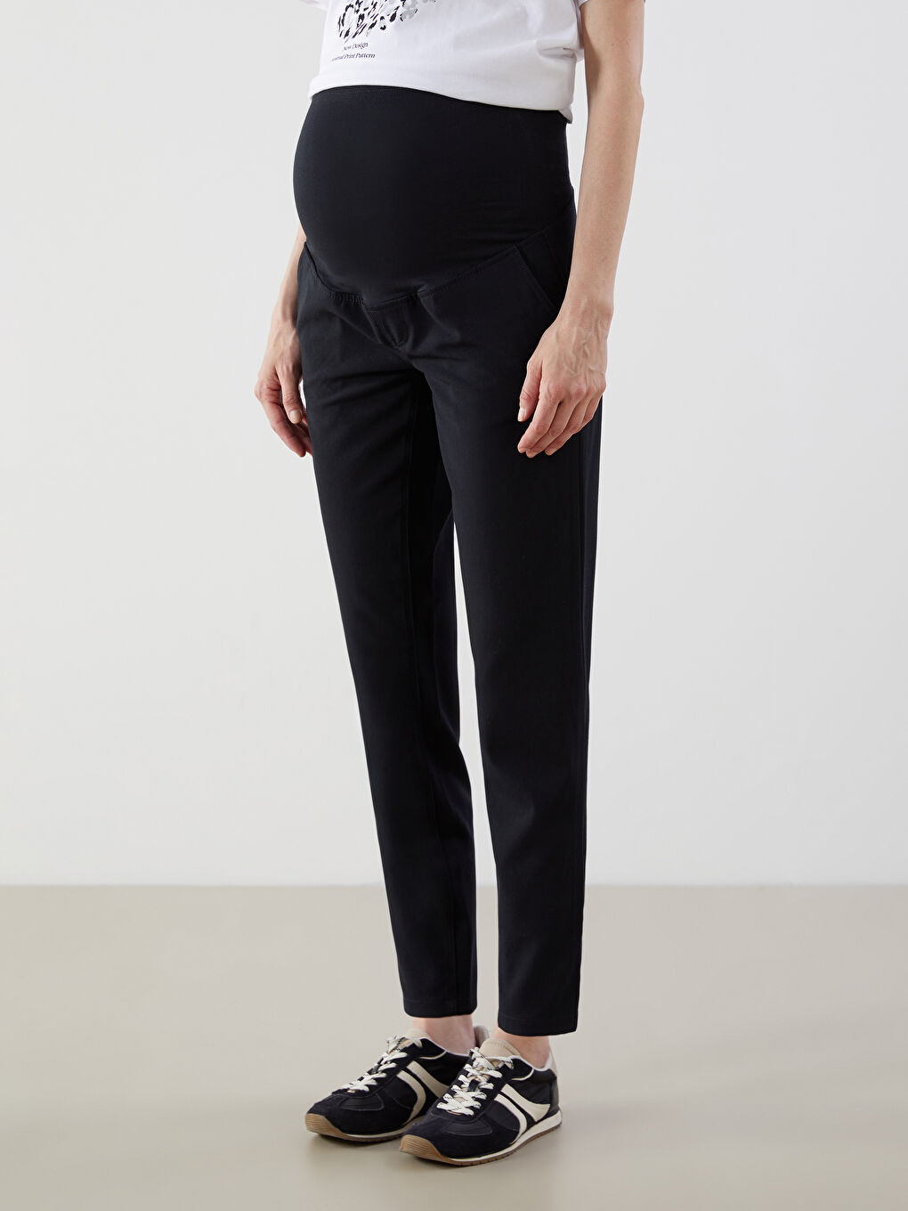 LCW Women's Trousers with Belly Panel -W43928Z8-CVL