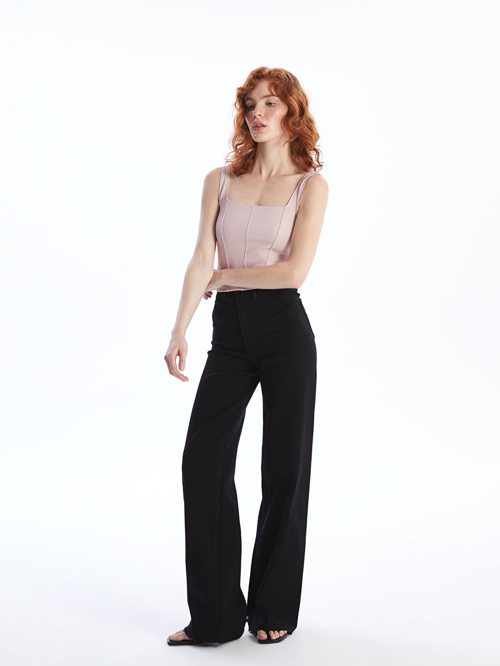 LCW Jeans Jeans für Damen mit weitem Bein -W43941Z8-327