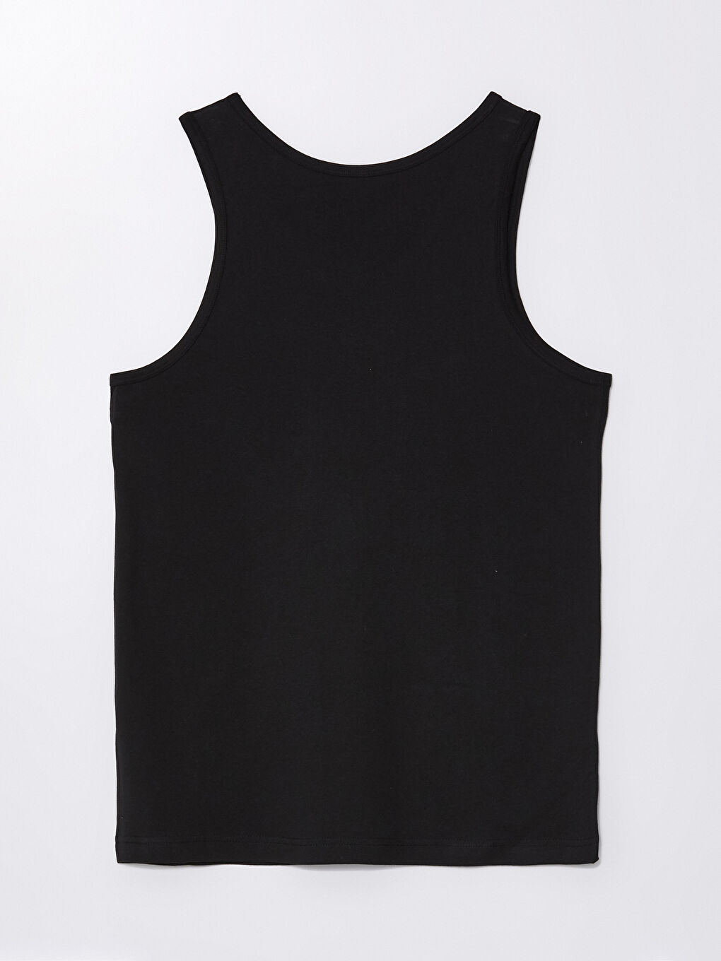 Siyah U Yaka Penye Erkek Atlet-1