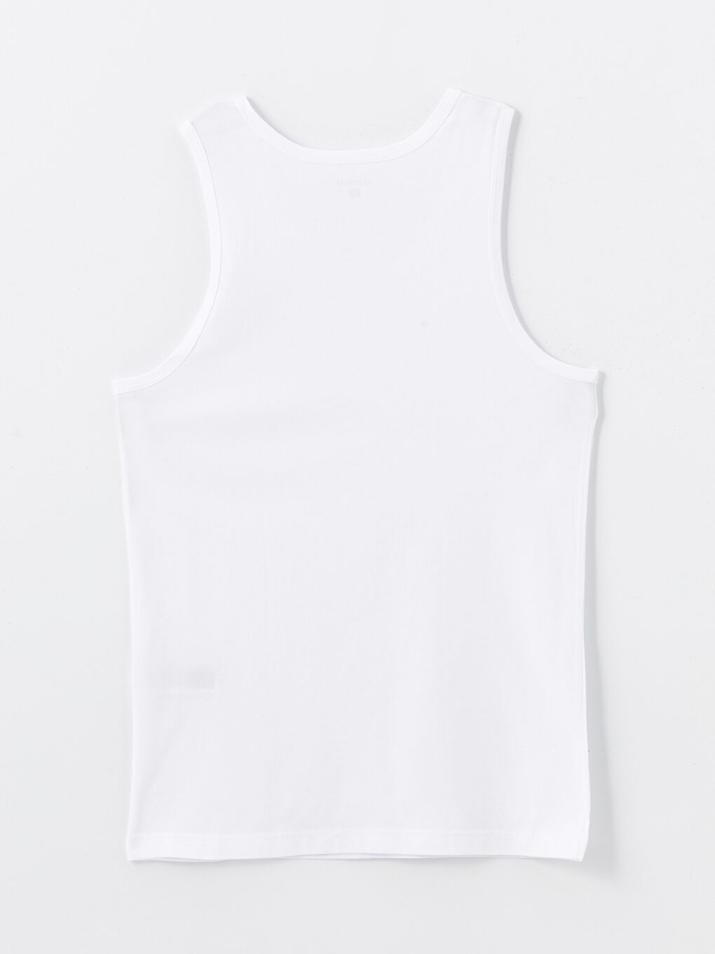 Beyaz U Yaka Penye Erkek Atlet-1