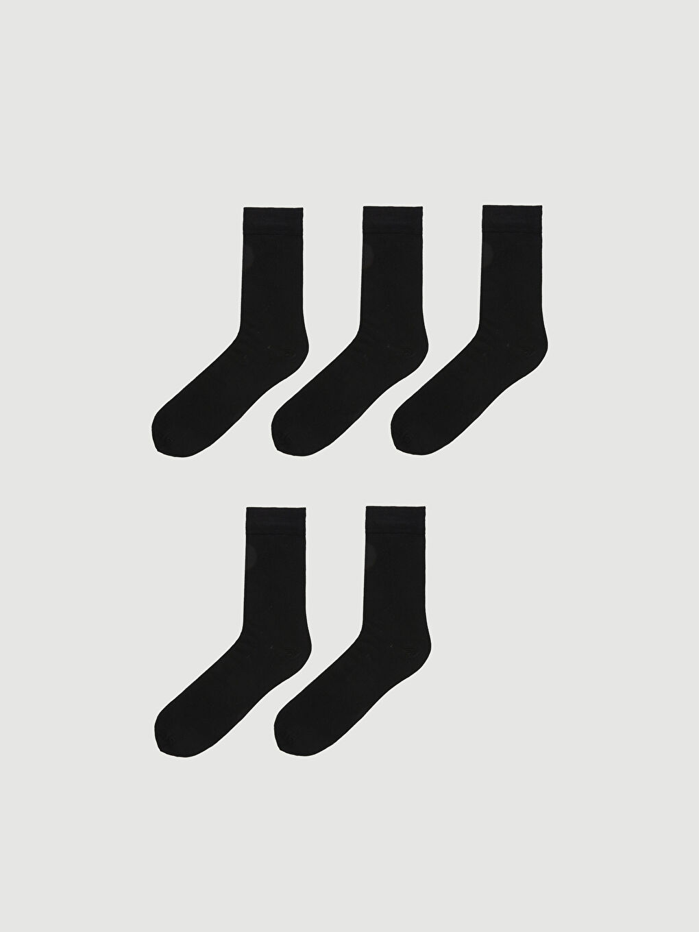 جوارب للكاحل للرجال من الخيزران - عبوة من 5 قطع