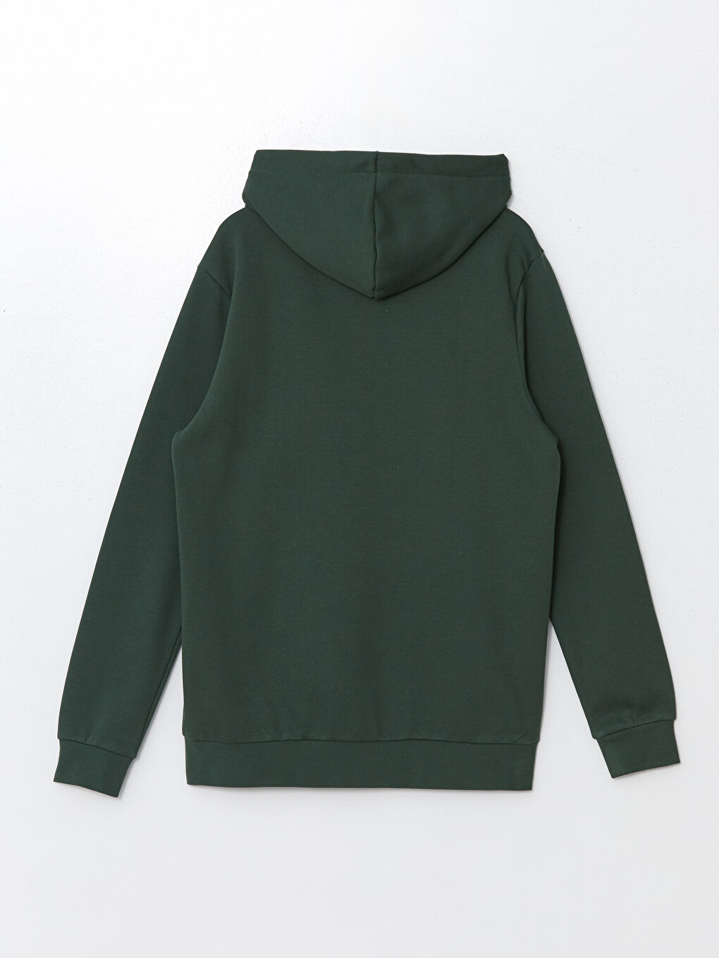 LCWAIKIKI Classic Orta Yeşil Uzun Kollu Baskılı Erkek Hoodie - 5