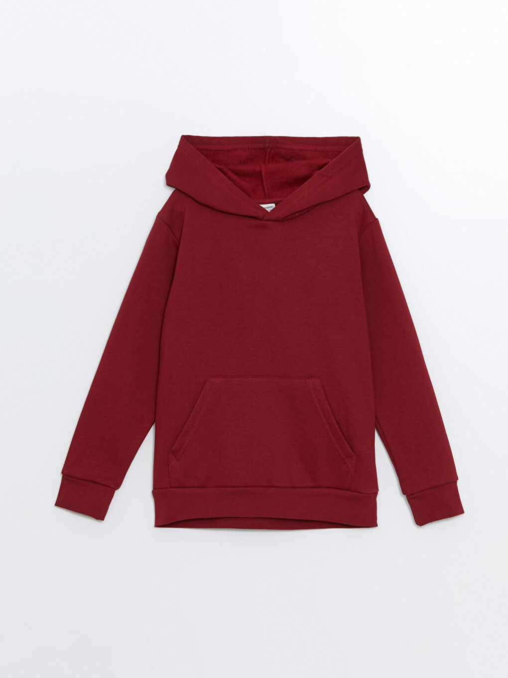 LCW Kids Bordo Kapüşonlu Erkek Çocuk Kalın Sweatshirt