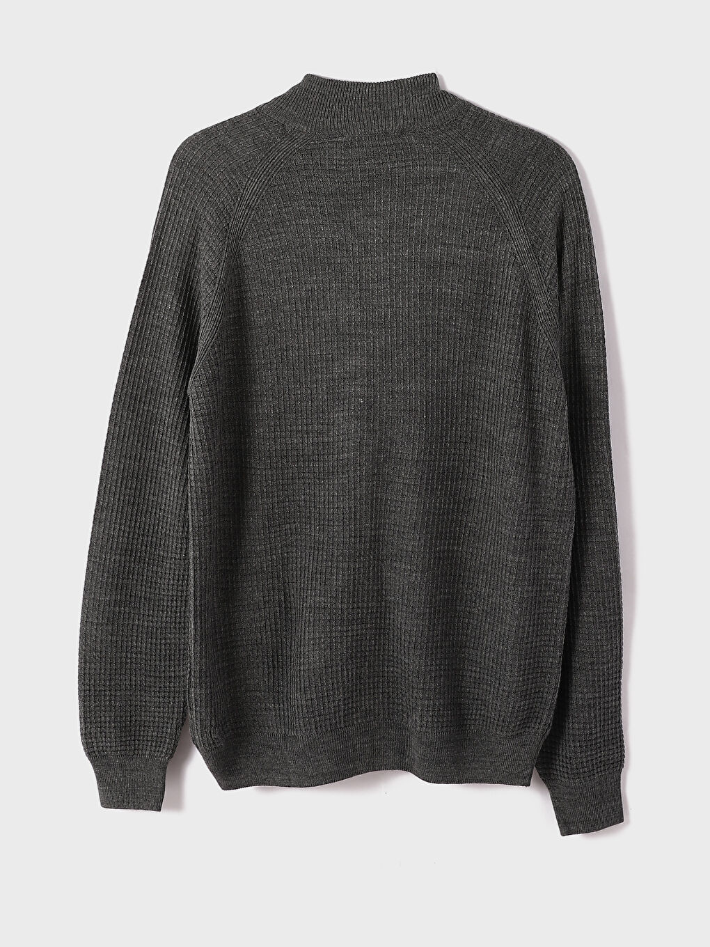 كارديجان تريكو ياقة قمع عادي للرجال-1