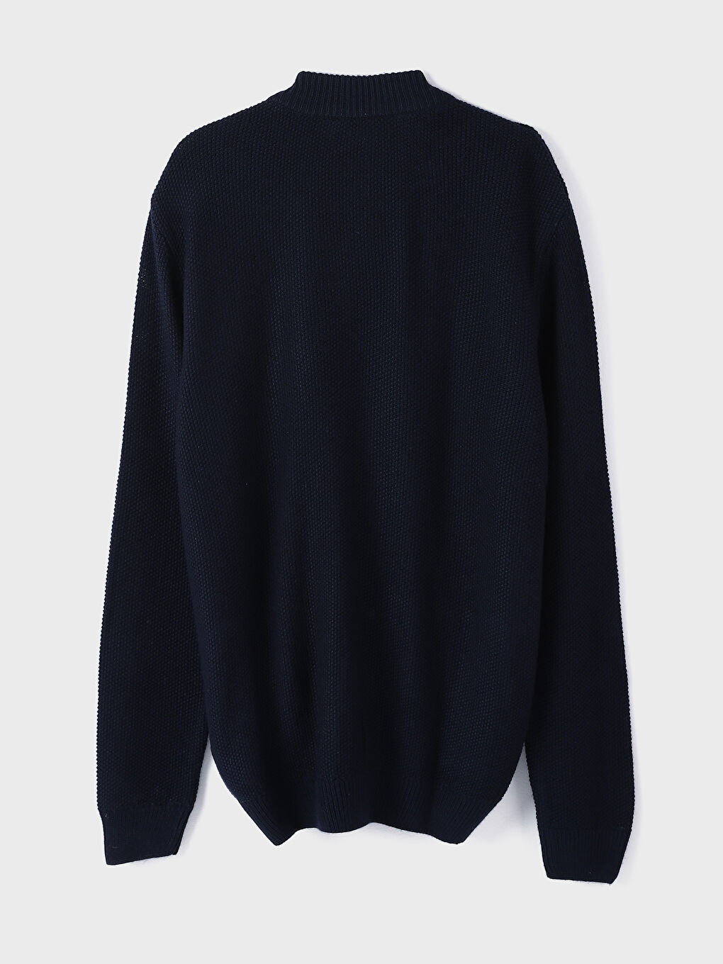 كارديجان تريكو ياقة قمع عادي للرجال-1