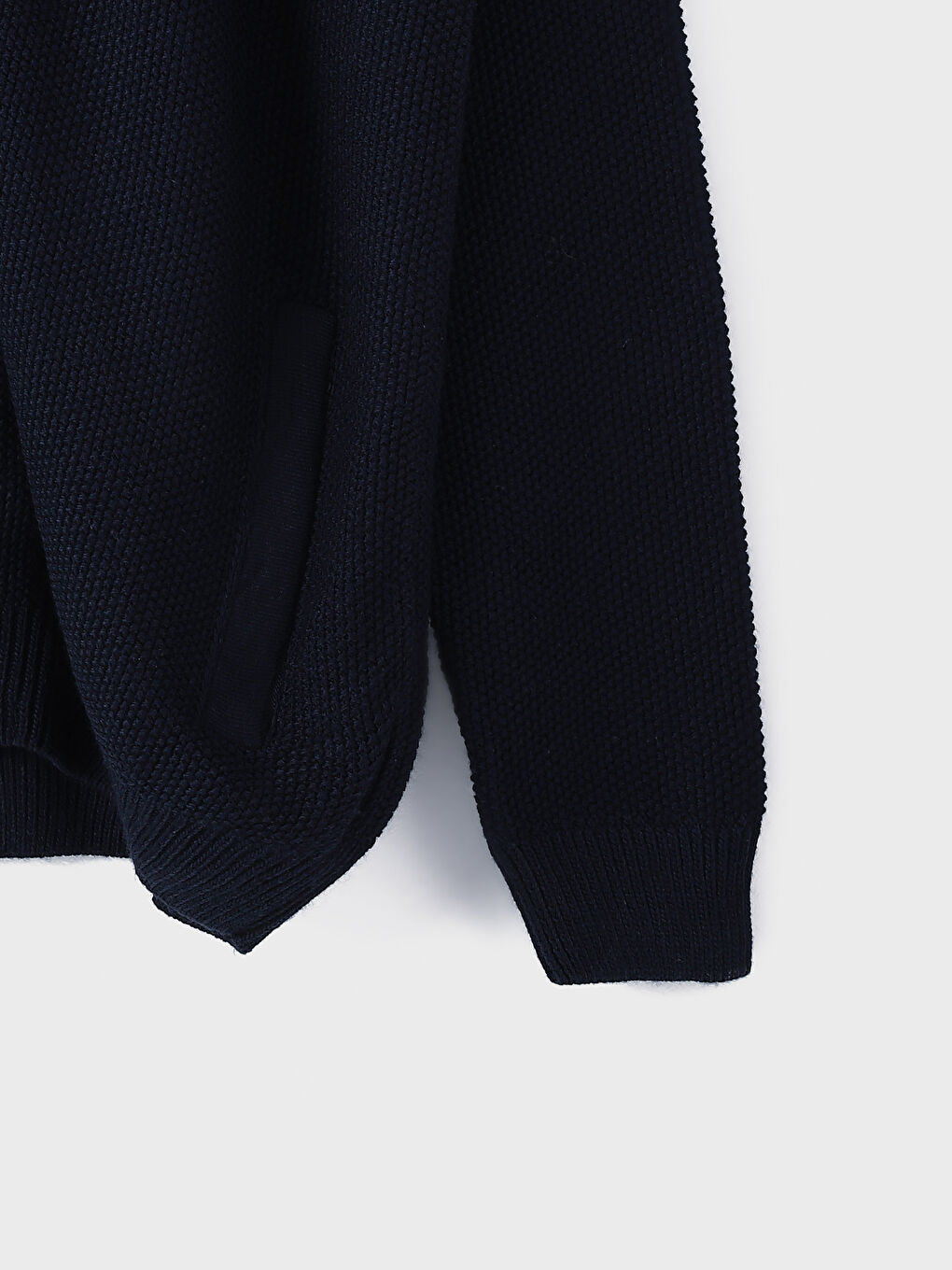 كارديجان تريكو ياقة قمع عادي للرجال-3