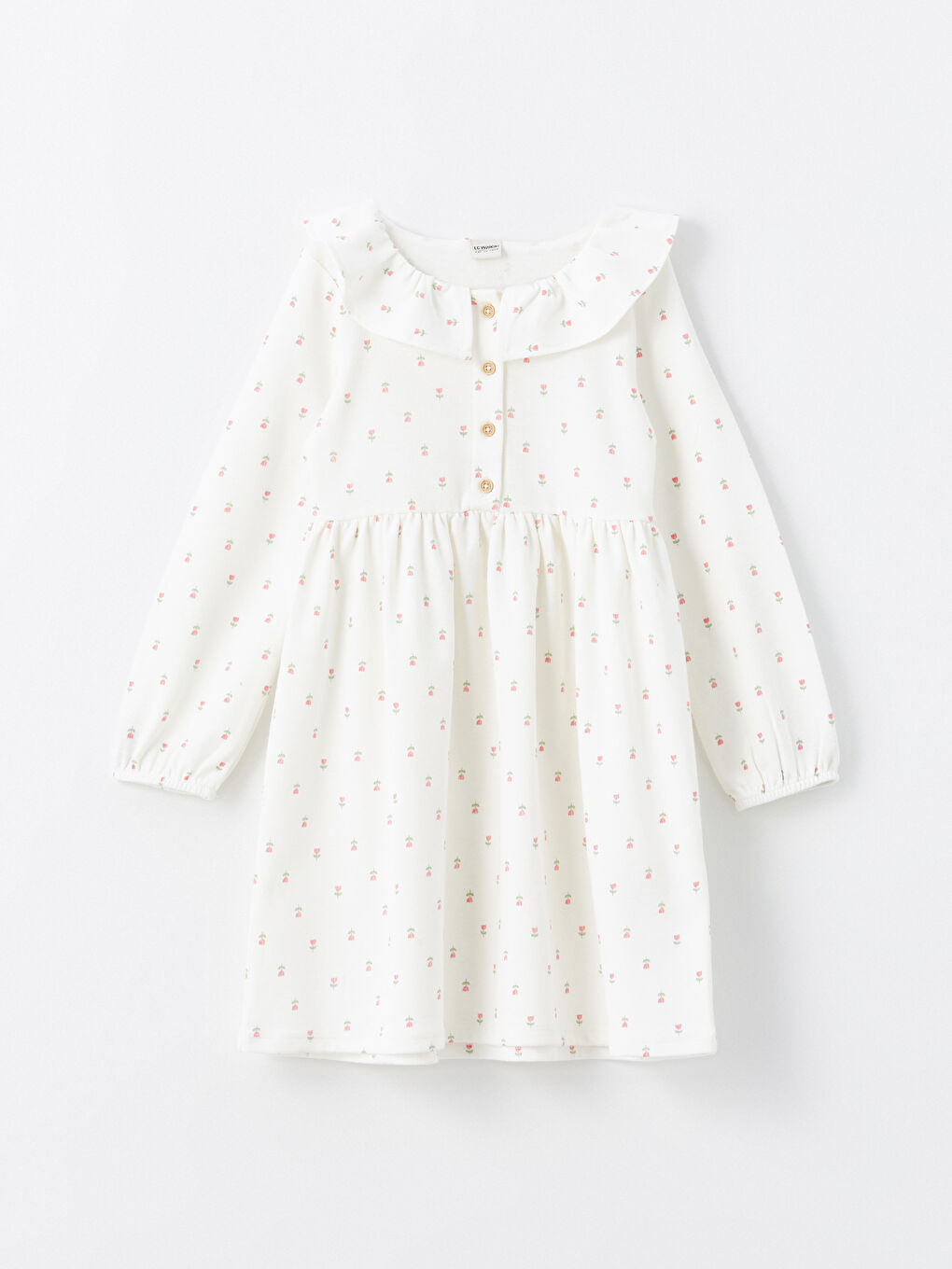 Peter Pan Collar Floral Girls' Dress -W44189Z4-LRB