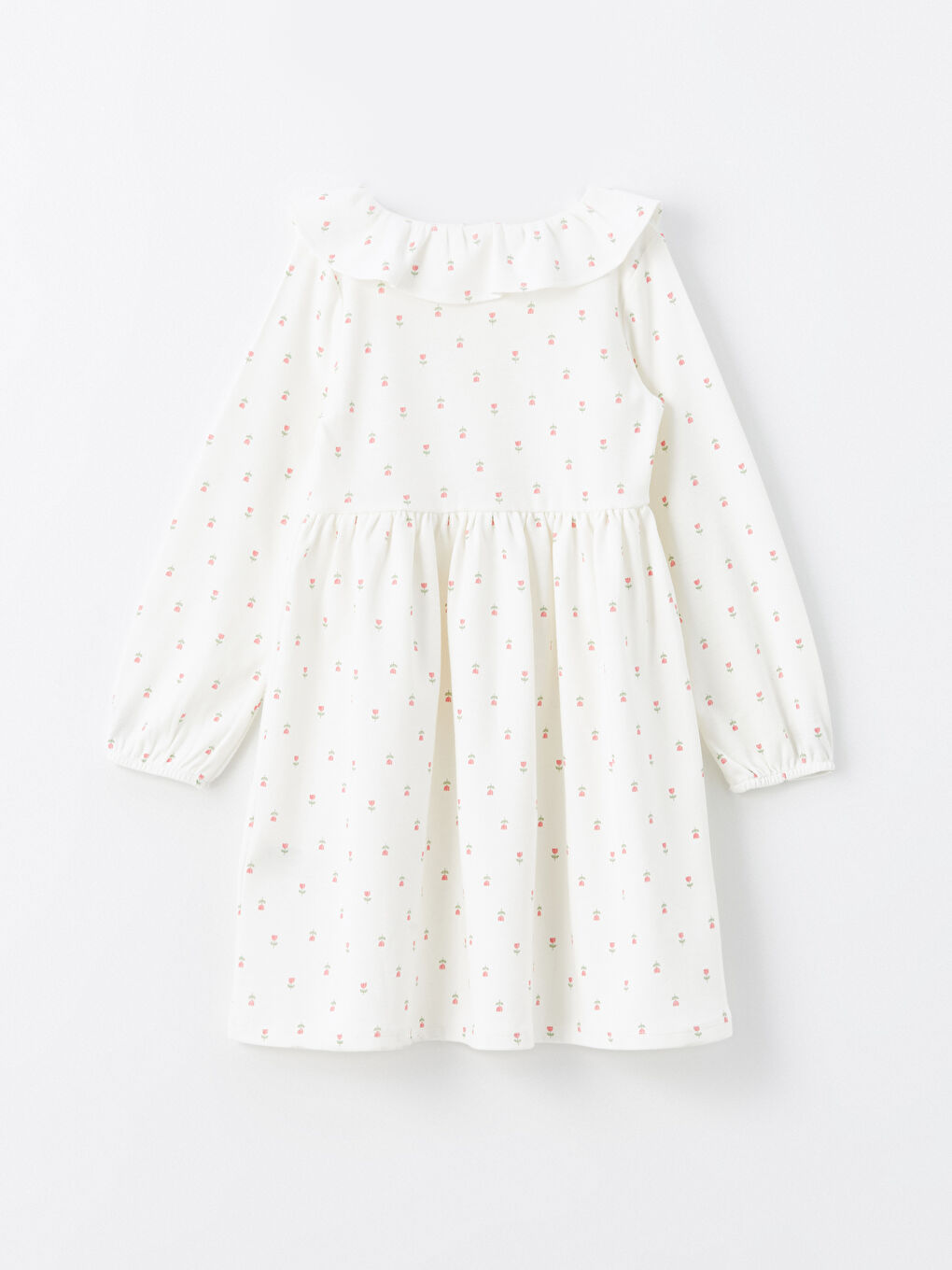 Peter Pan Collar Floral Girls' Dress -W44189Z4-LRB