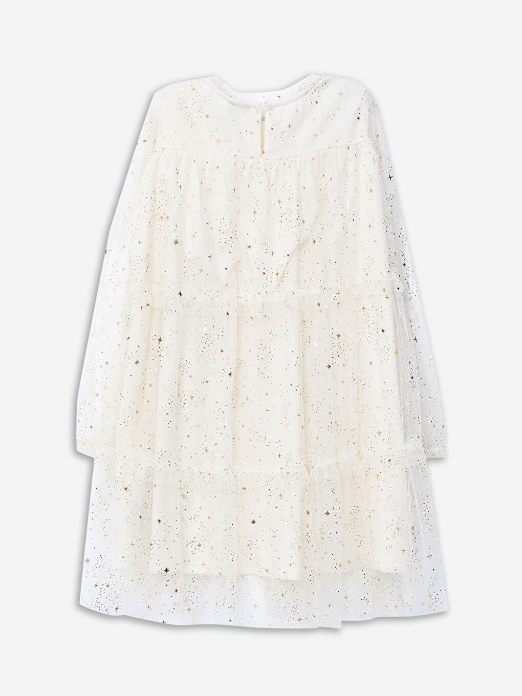 LCW Kids Crew Neck Sparkly Girls' Dress -W44190Z4-LRA
