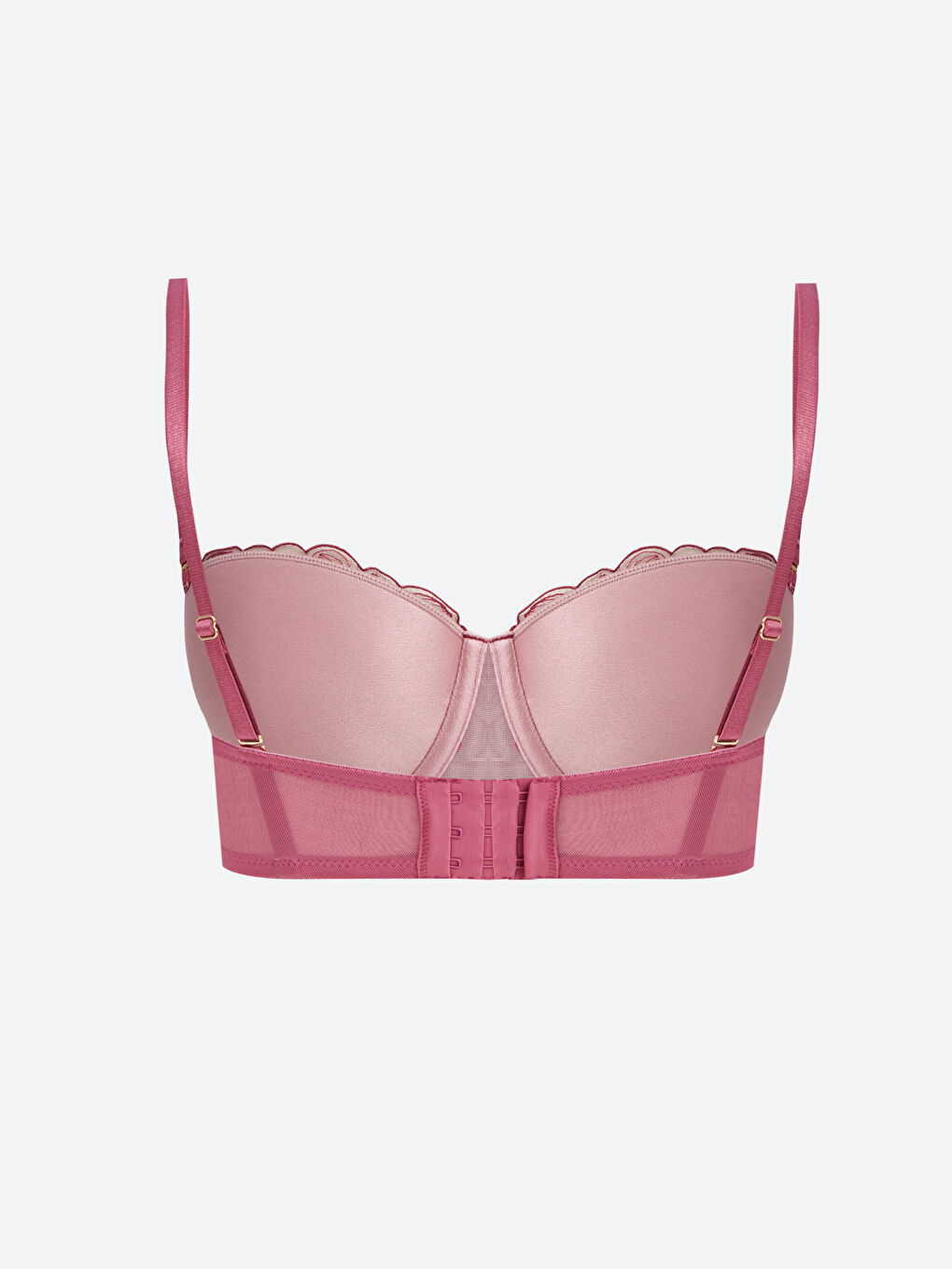 Wired Non-Padded Lace Fancy Strapless Bra-1