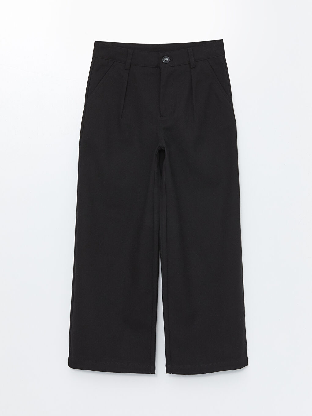 LCW Kids Girls' Trousers with Adjustable Elastic Waist -W44262Z4-CVL