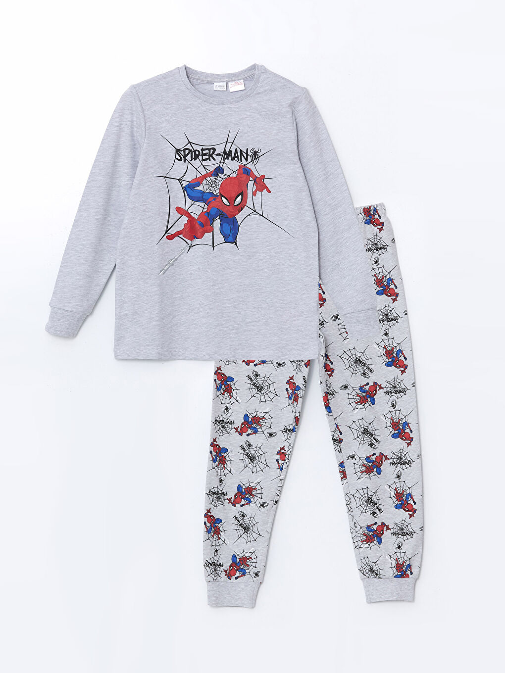 LCW Kids Printed Long Sleeve Spider-Man Printed Boys' Pyjama Set -W44280Z4-LAK