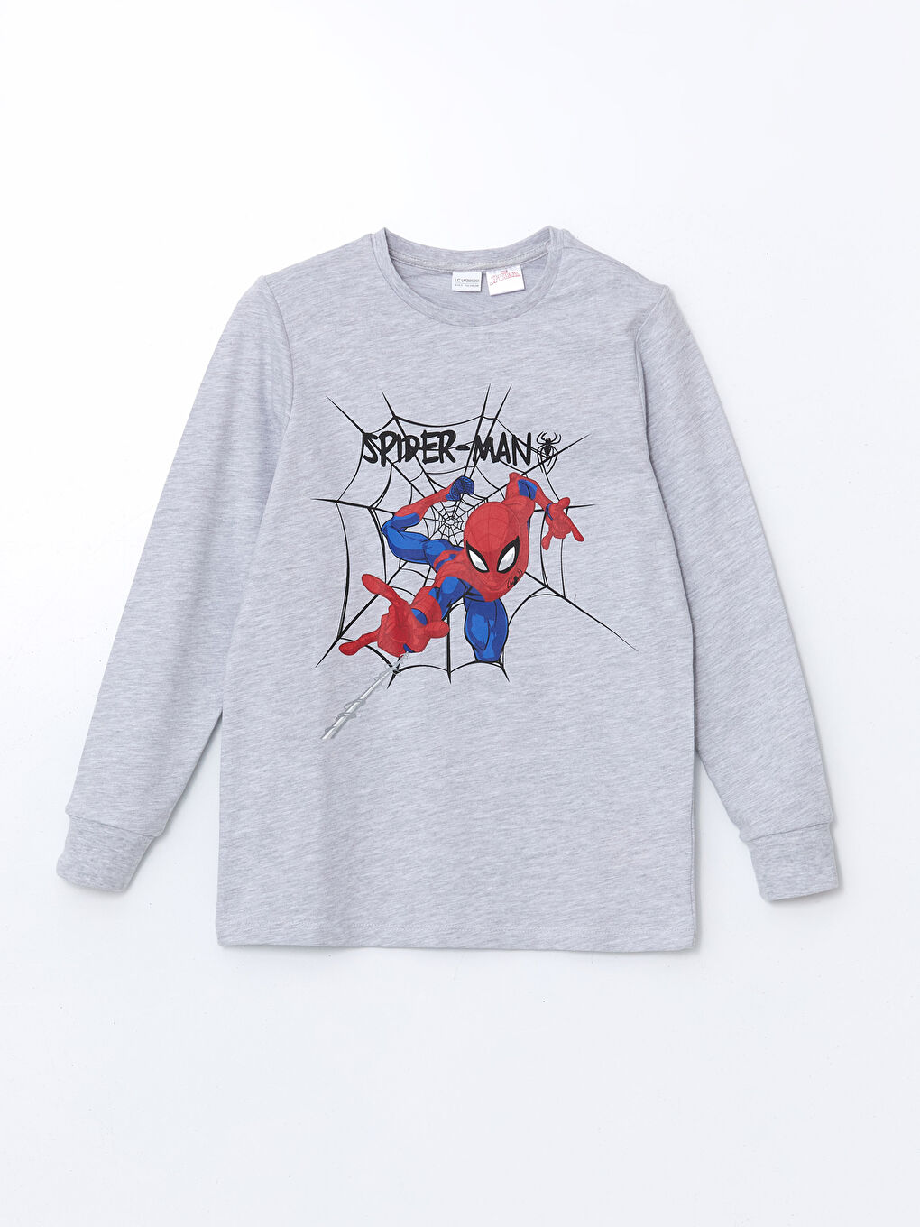 LCW Kids Printed Long Sleeve Spider-Man Printed Boys' Pyjama Set -W44280Z4-LAK