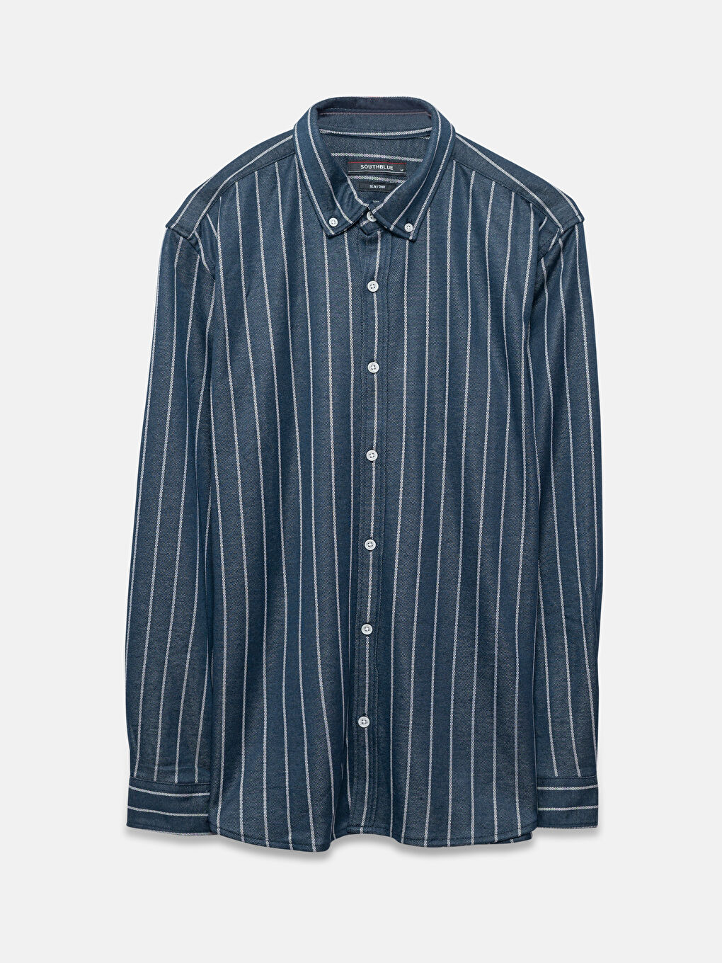SOUTHBLUE Slim Fit Long Sleeve Striped Men's Shirt -W44306Z8-RFH