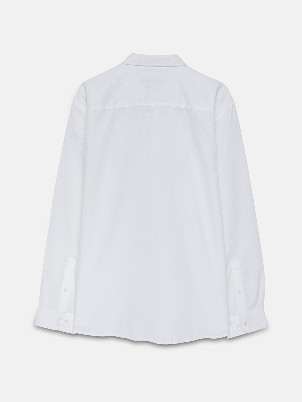 Slim Fit Long Sleeve Dobby Men's Shirt-1