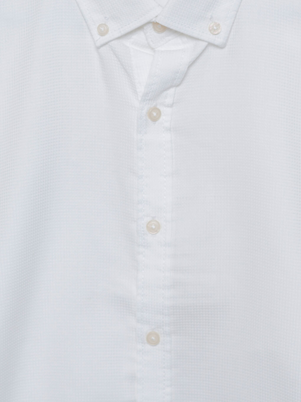 Slim Fit Long Sleeve Dobby Men's Shirt-2