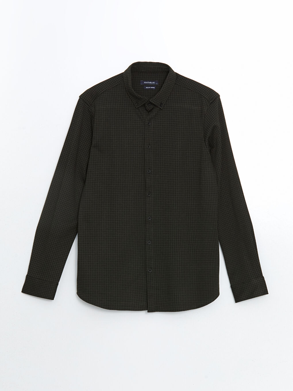 Haki Regular Fit Uzun Kollu Oduncu Ekose Erkek Gömlek-4