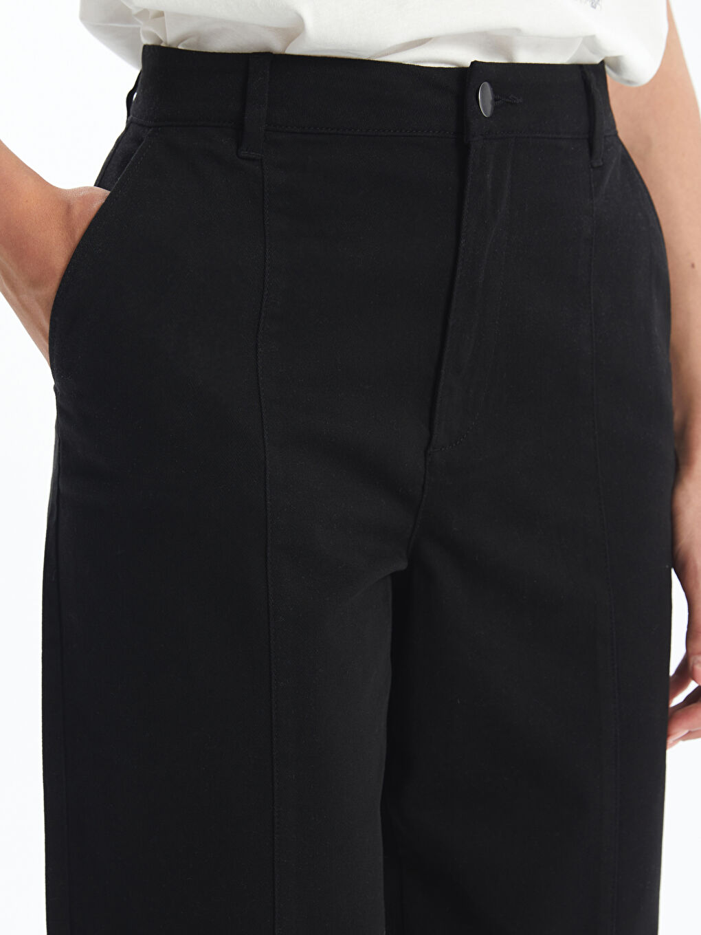 LCW Vision Slim Fit Twill Women's Trousers -W44324Z8-CVL