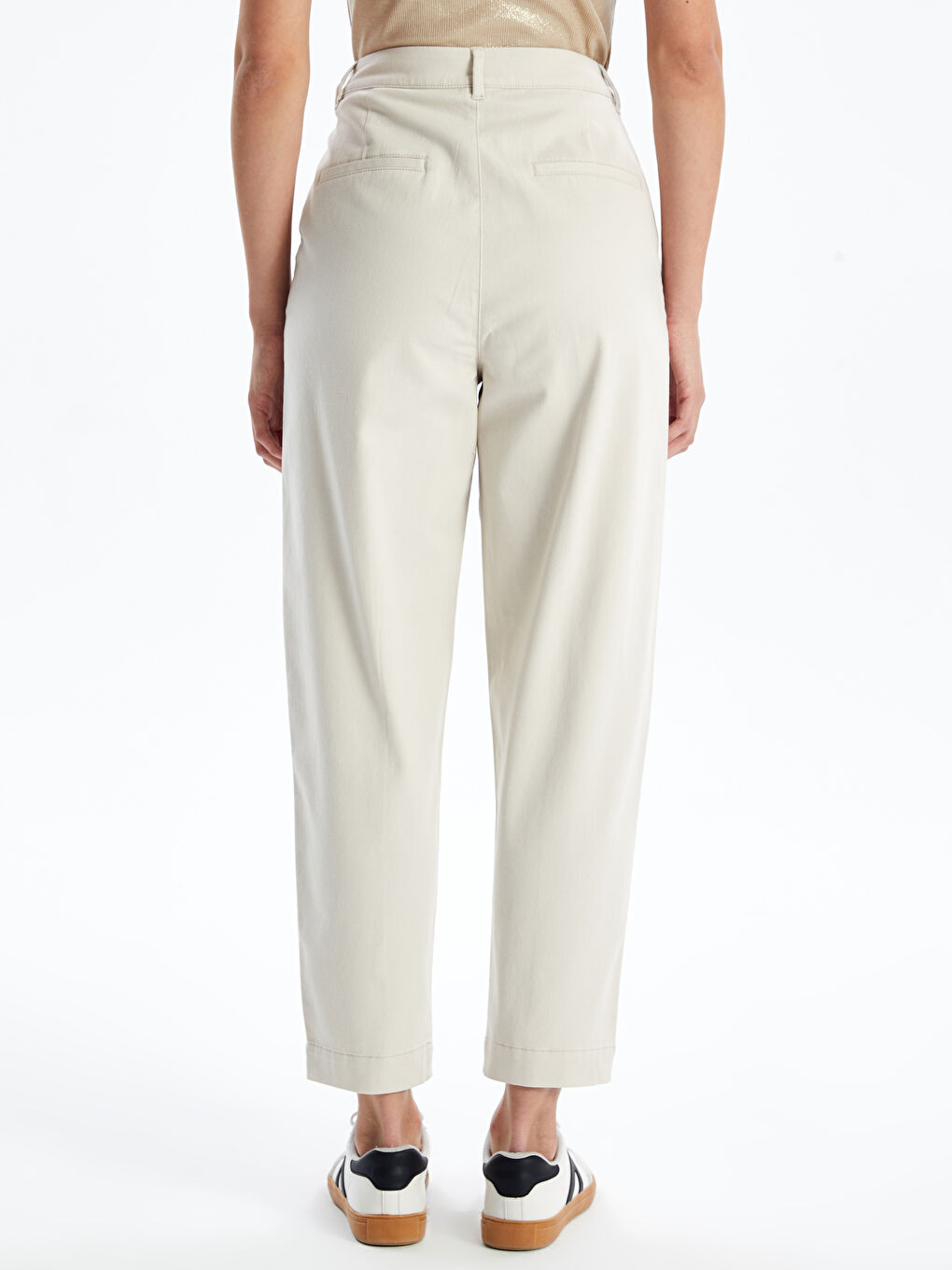 LCW Vision Slim Fit Twill Women's Trousers -W44324Z8-YDC