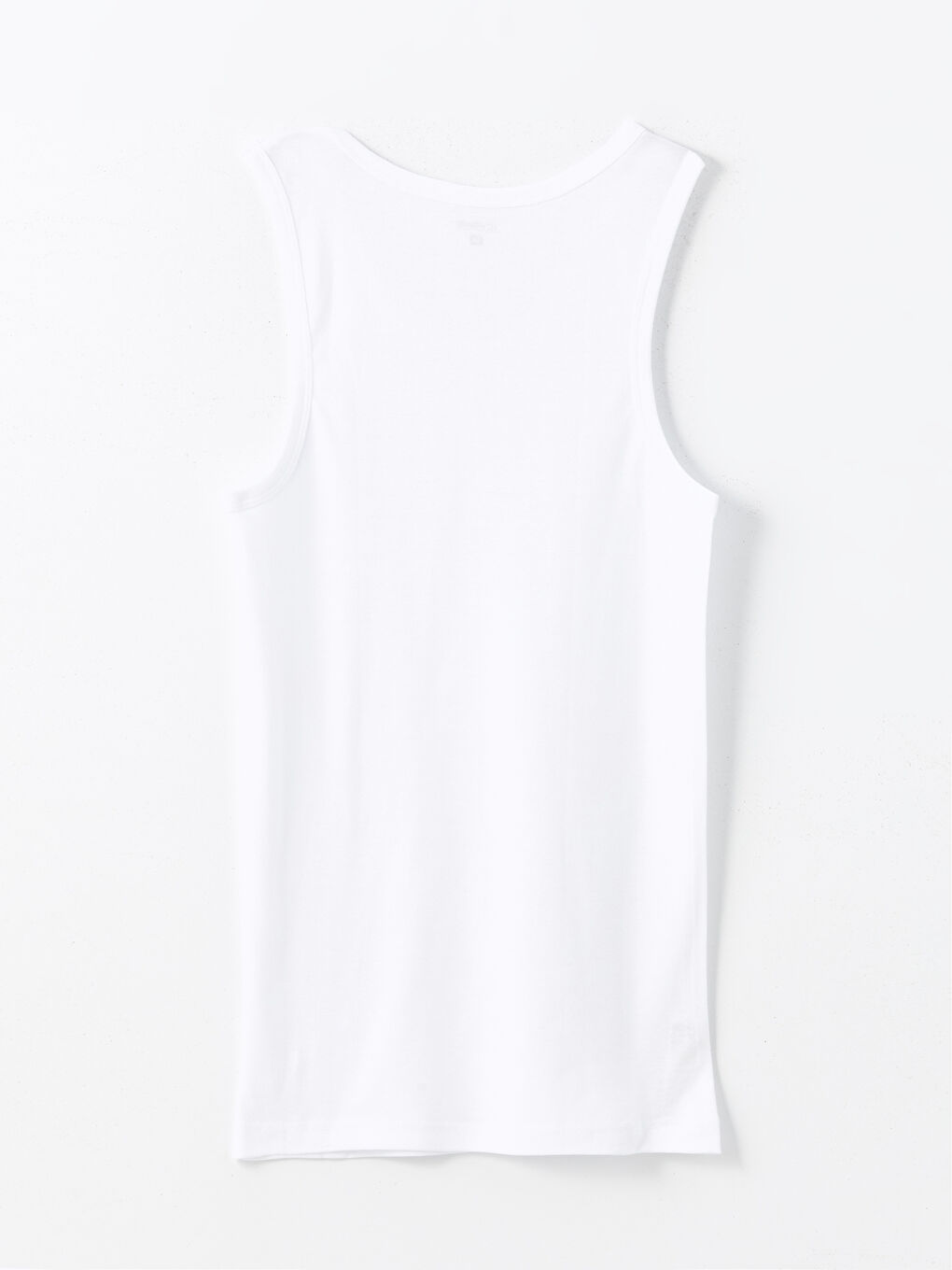 Beyaz U Yaka Penye Erkek Atlet-1