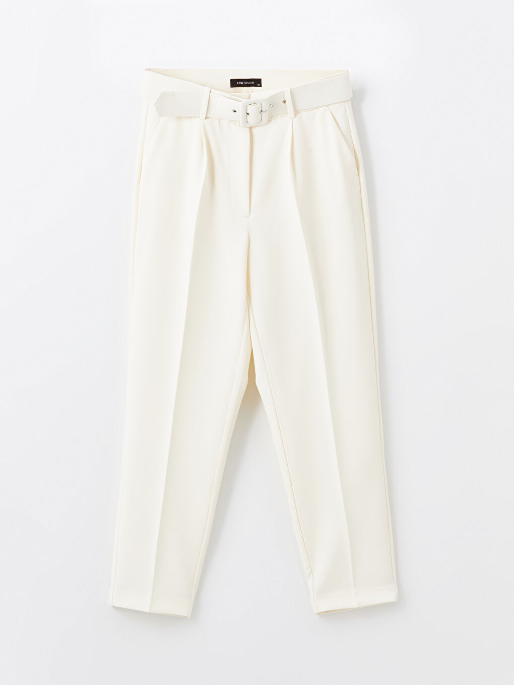 LCW Vision Beli Kemerli Loose Fit Kadın Pantolon -W44379Z8-YFF