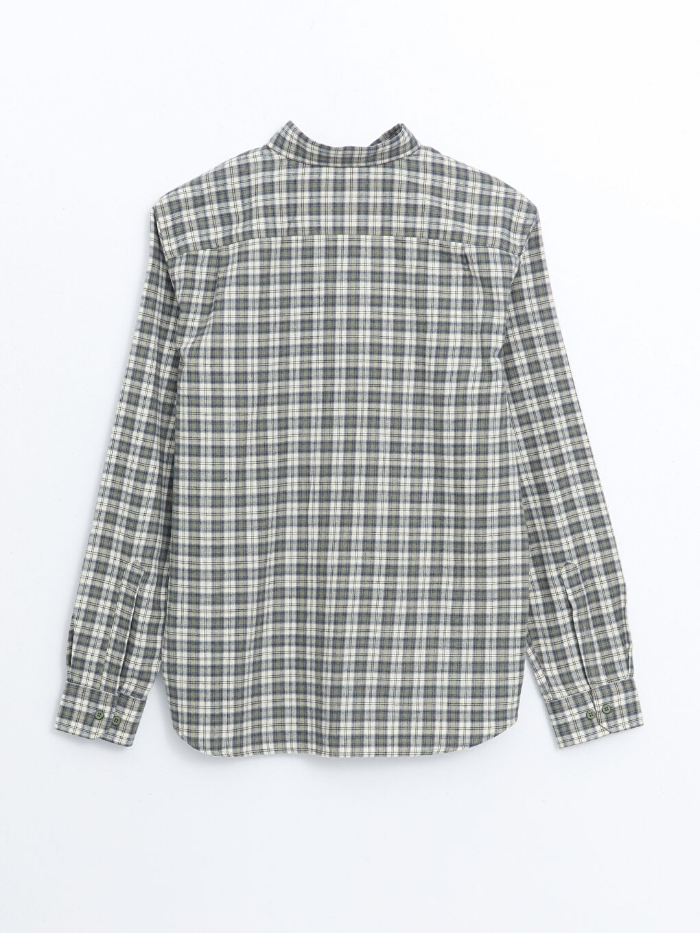 Ерлерге арналған ұзын жеңді торлы стандартты пішімді жейде-5