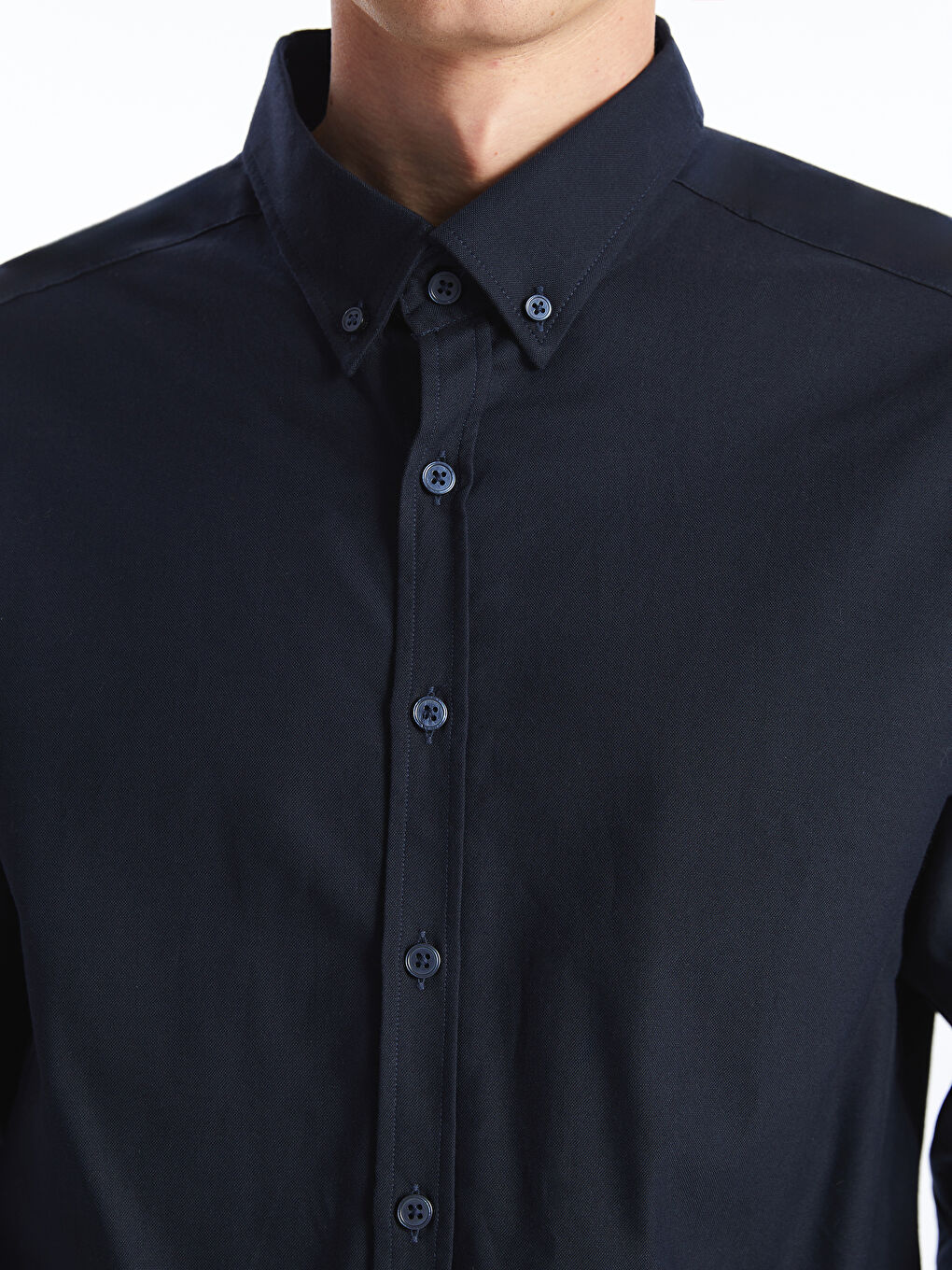 Slim Fit Long Sleeve Men's Shirt-2