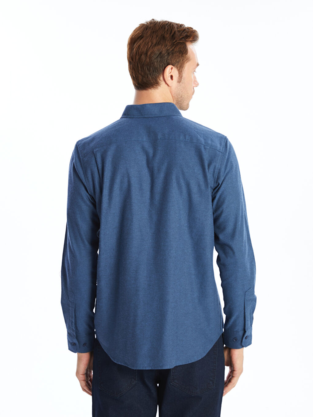 Regular Fit Long Sleeve Gabardine Men's Shirt-3