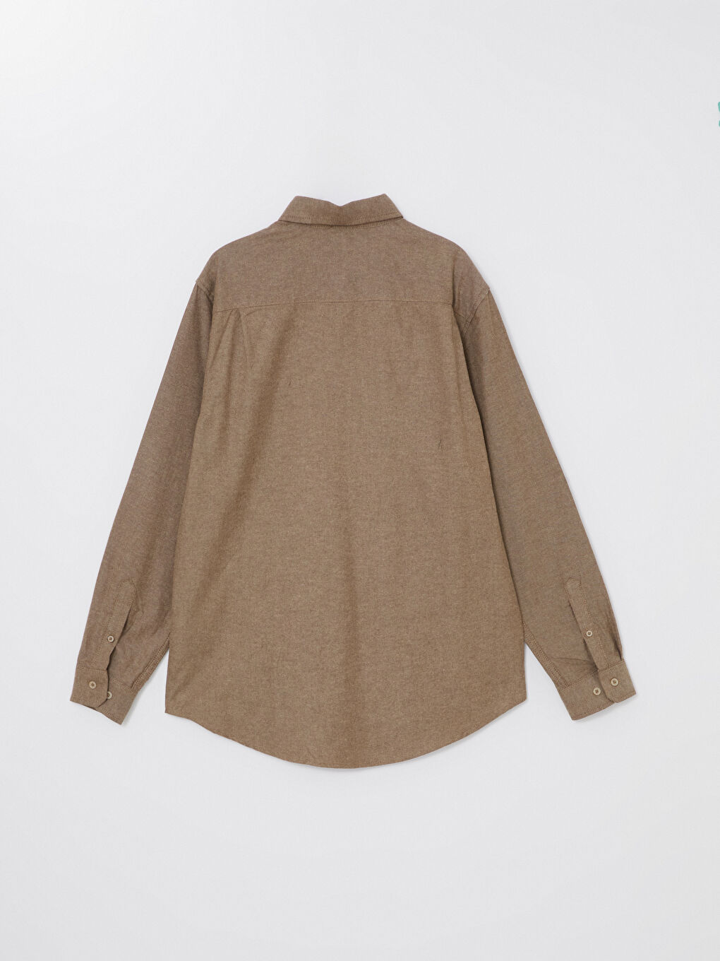 Рубашка Мужская из Габардина с Длинным Рукавом Стандартного Кроя-5