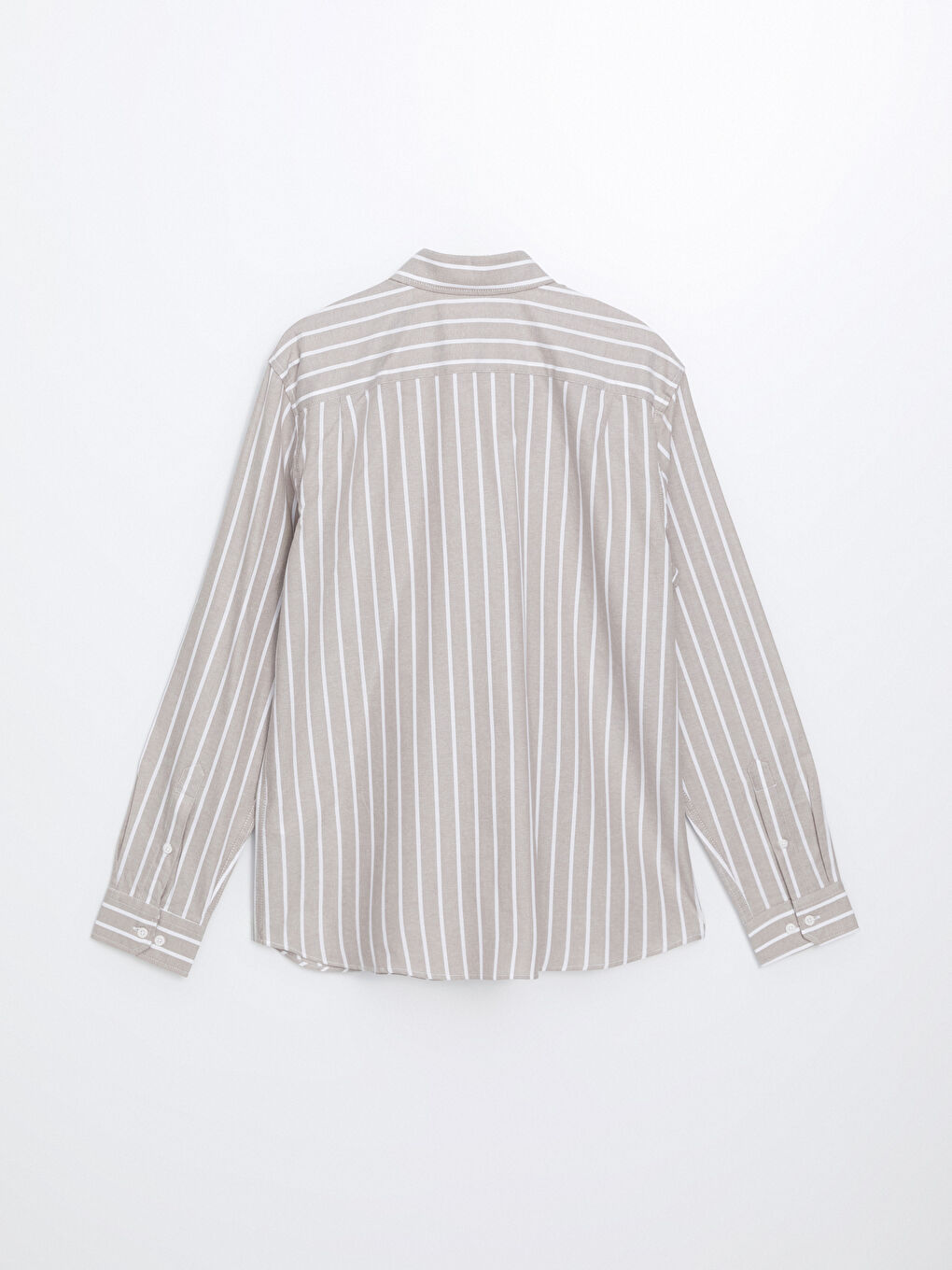 Regular Fit Long Sleeve Striped Men's Shirt-5