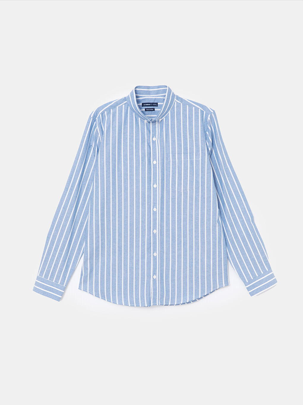 Regular Fit Long Sleeve Striped Men's Shirt-4