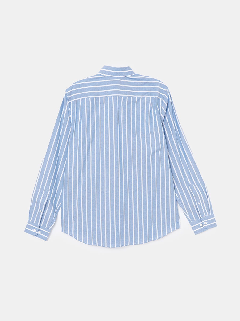 Regular Fit Long Sleeve Striped Men's Shirt-5