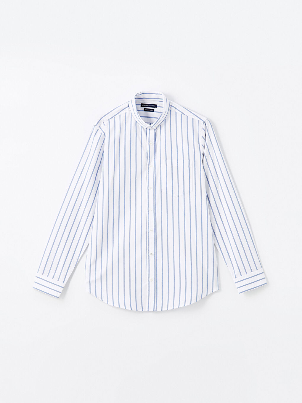 Regular Fit Long Sleeve Striped Men's Shirt-4