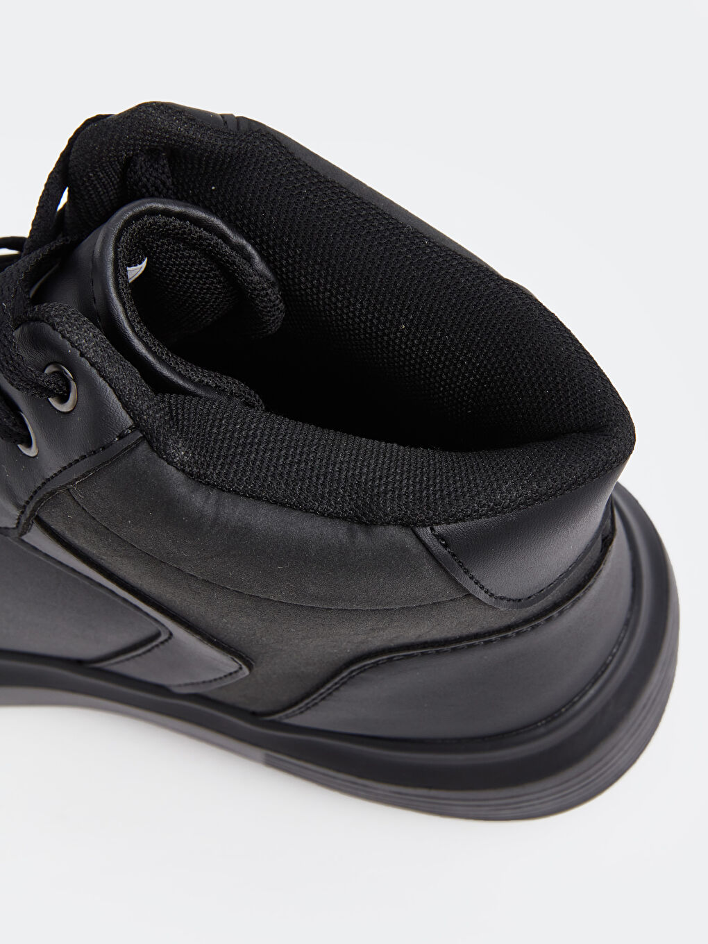 Faux Leather Lace-Up Men's Trainers-5