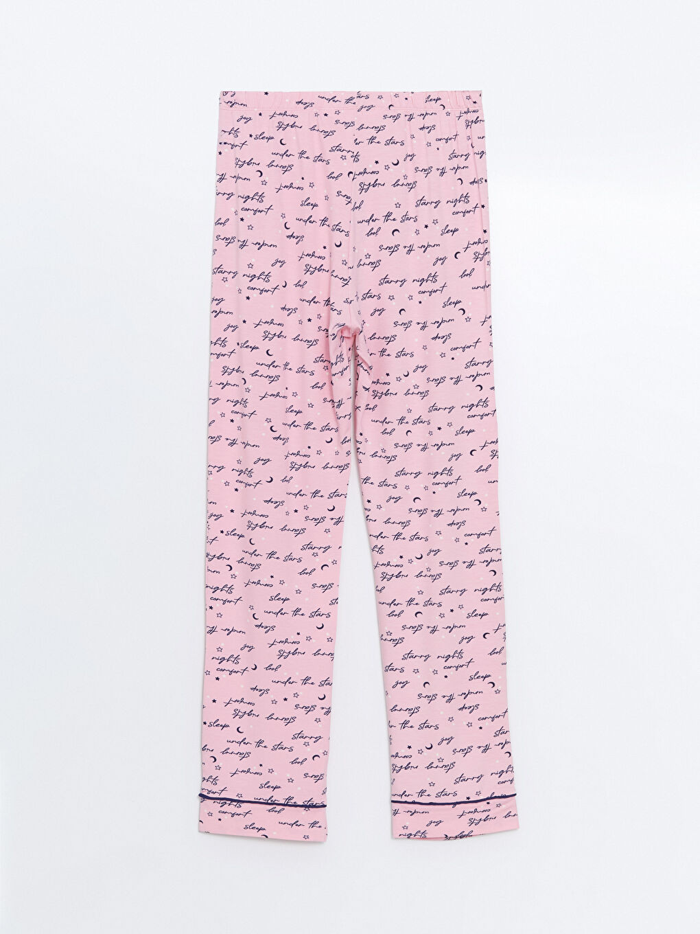 LCW DREAM Pembe Baskılı Gömlek Yaka Desenli Kadın Pijama Takımı - 8