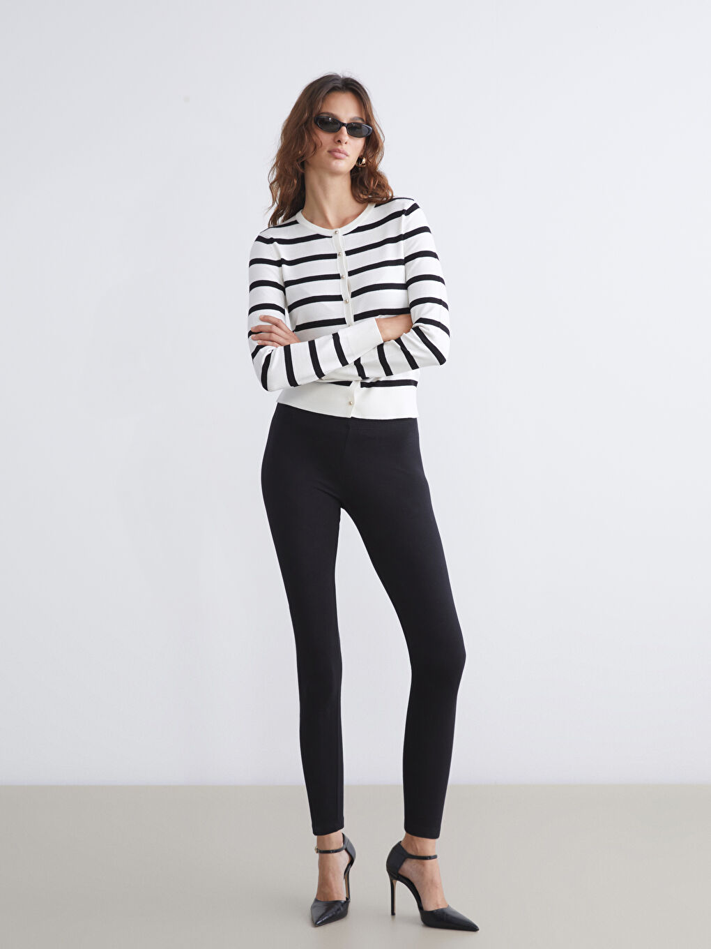 LCW Vision Leggings Für Damen Mit Elastischem Bund -W44584Z8-CVL