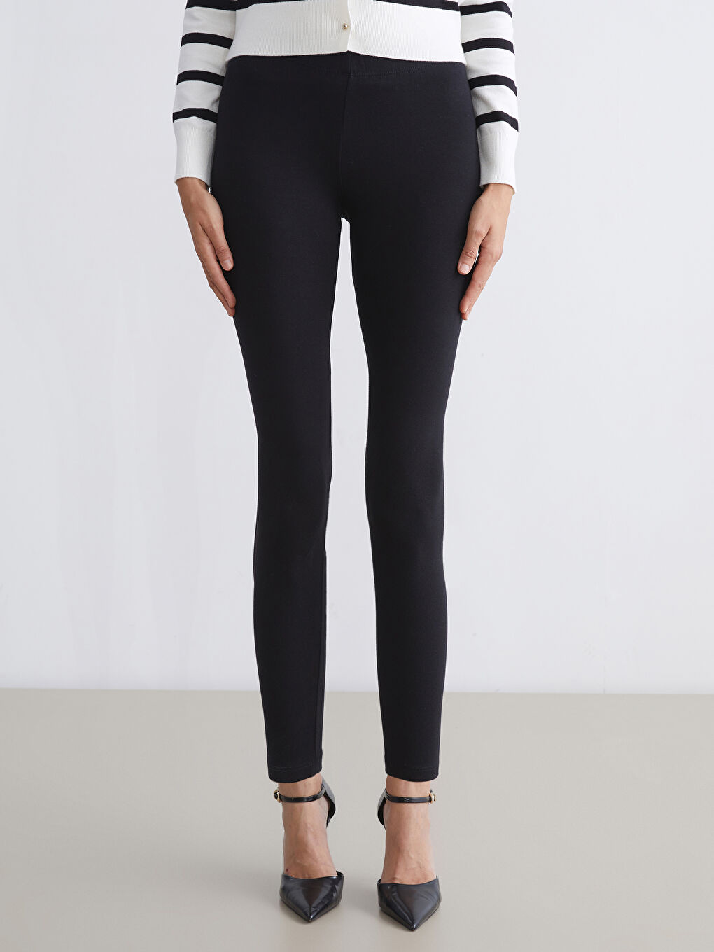 LCW Vision Leggings Für Damen Mit Elastischem Bund -W44584Z8-CVL